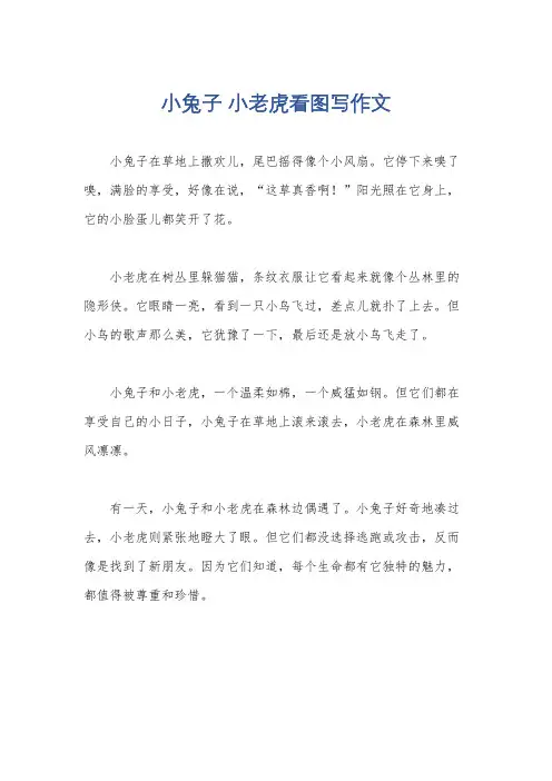 小兔子 小老虎看图写作文