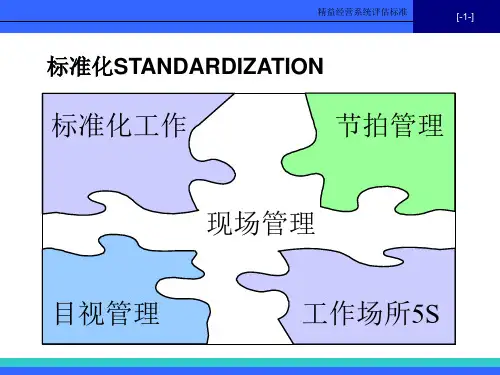 五大原则-标准化