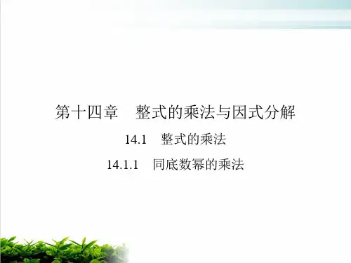 数学人教版《同底数幂的乘法》全文课件