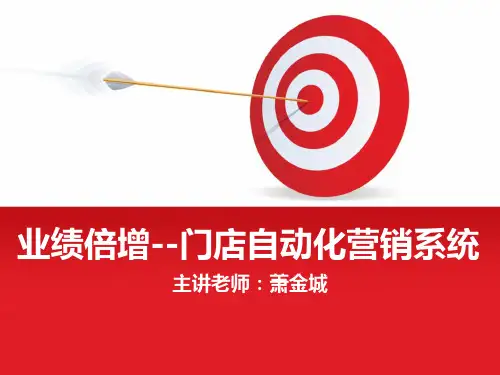 业绩倍增-门店自动化营销系统