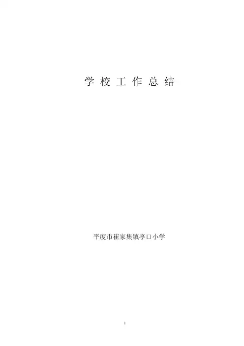 学校工作总结2010-2011