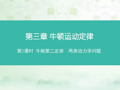 高三物理一轮复习精品课件6：3.2 牛顿第二定律 两类动力学问题