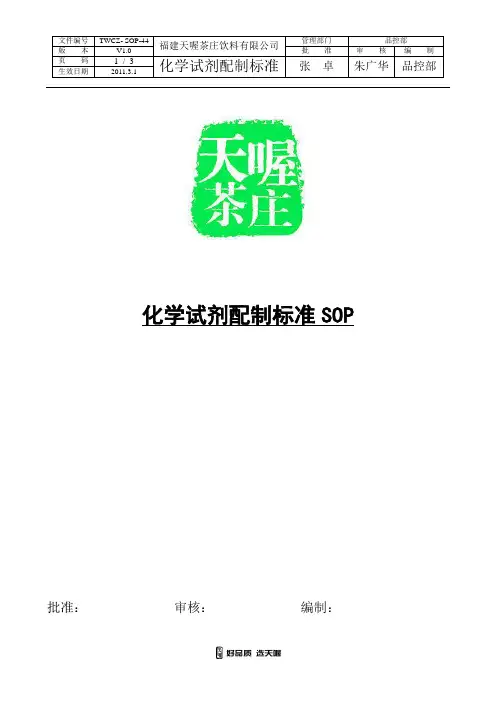 SOP文件模板