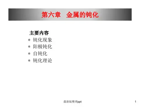 材料腐蚀与防护-第六章-金属钝化