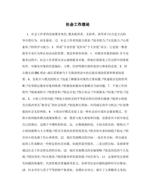 社会工作理论