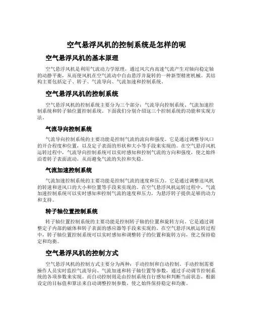 空气悬浮风机的控制系统是怎样的呢