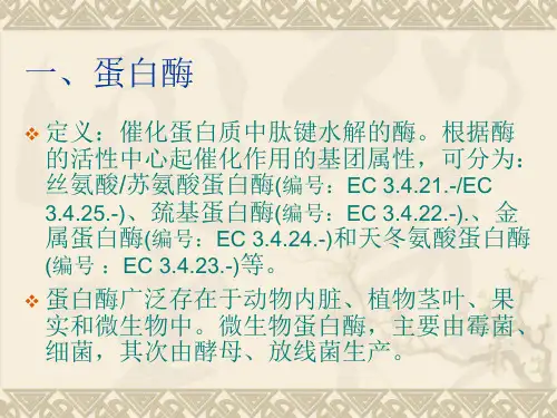 微生物发酵生产蛋白酶