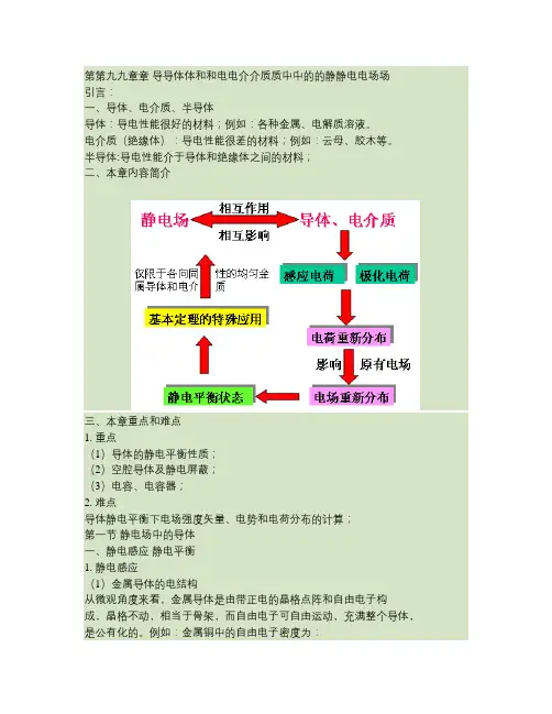 第9章导体和电介质中的静电场(精)