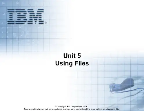 《aix系统应用基础》05 using files