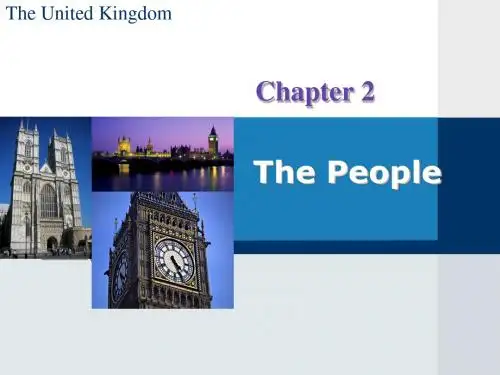 英语国家概况Chapter2 The People