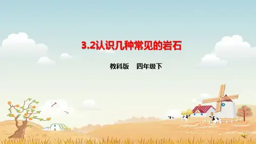 教科版科学四下《认识几种常见的岩石》课件