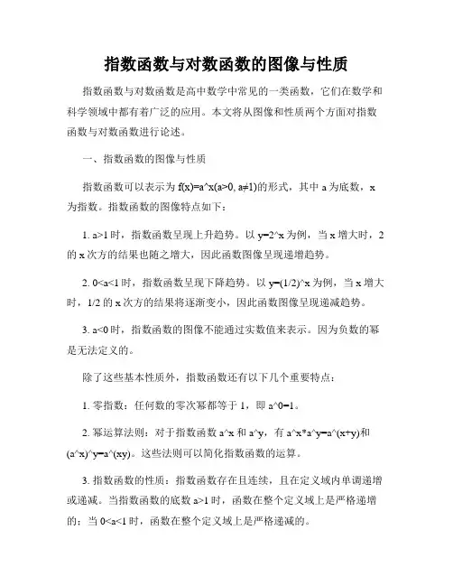 指数函数与对数函数的图像与性质