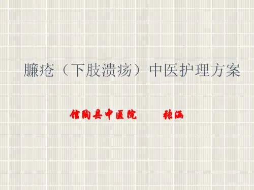 2014臁疮下肢溃疡中医护理方案