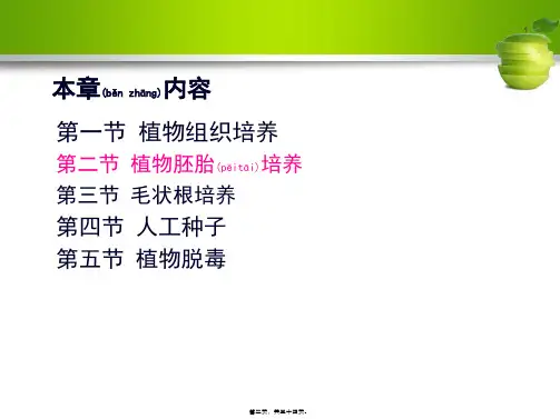 植物组织与细胞培养课件
