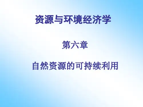 资源与环境经济学 