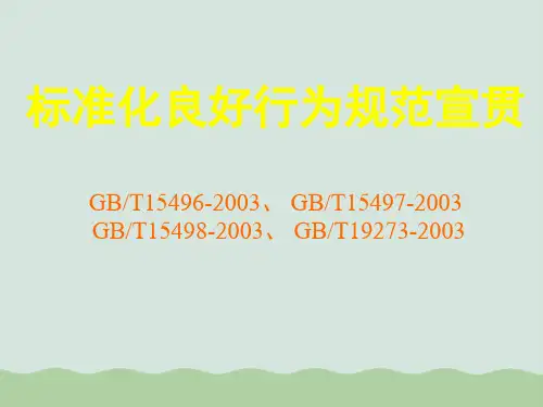 标准化良好行为规范宣贯PPT(共53页)