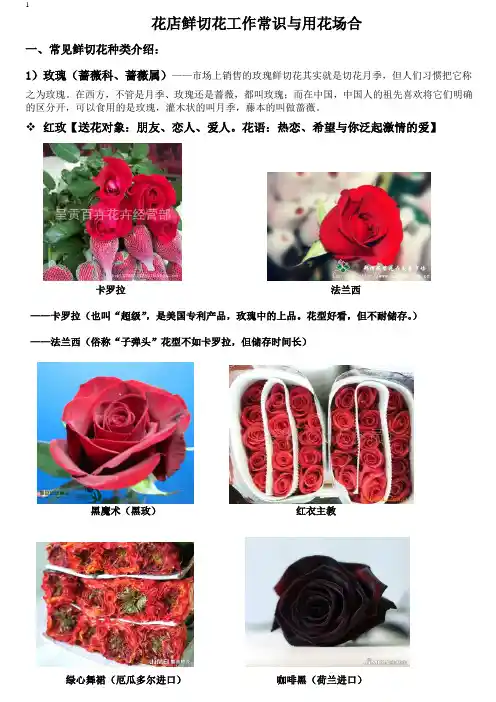 花店鲜切花工作常识与技能