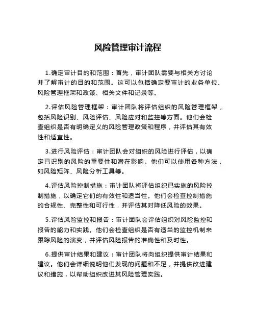 风险管理审计流程