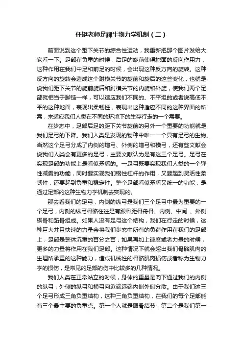 任挺老师足踝生物力学机制（二）