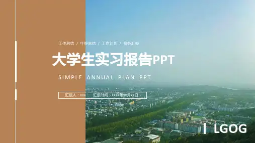 汇报总结免费PPT模板(4套)