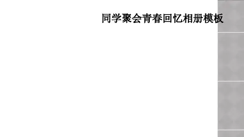 同学聚会青春回忆相册模板