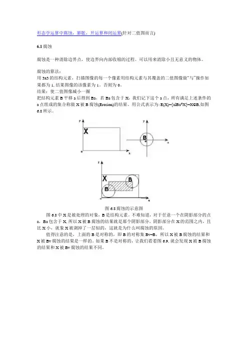 腐蚀膨胀算法详细解释
