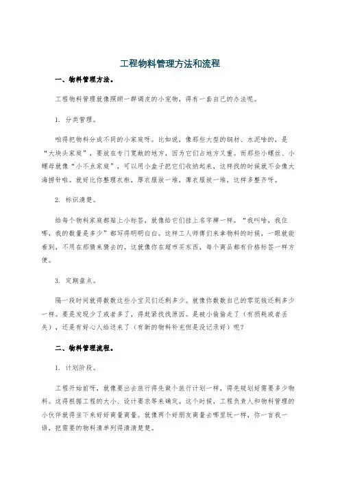 工程物料管理方法和流程