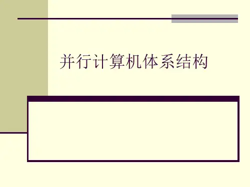 并行计算机体系结构