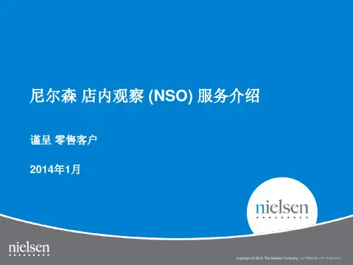 尼尔森 店内观察 服务介绍