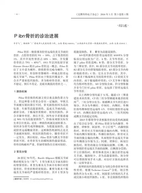 Pilon骨折的诊治进展