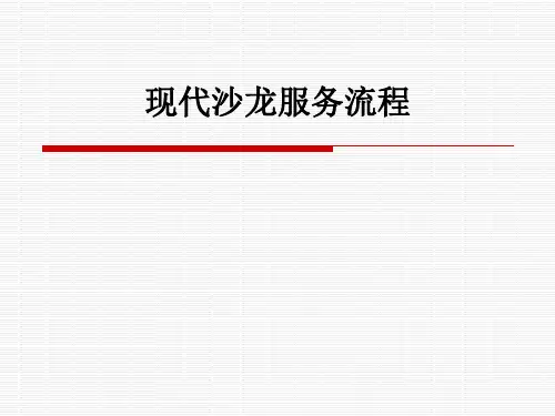 现代沙龙服务流程ppt课件