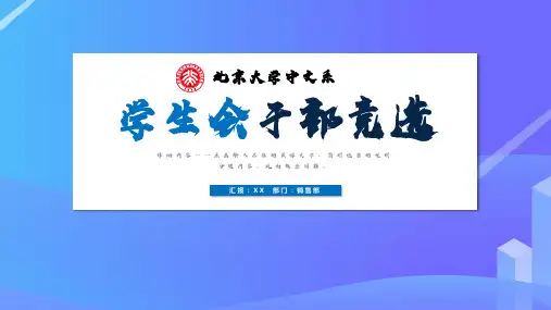 学生会社团竞选ppt模板