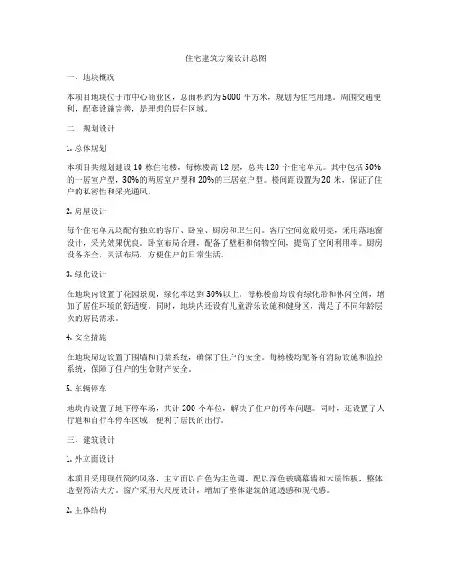如何做住宅建筑方案设计总图