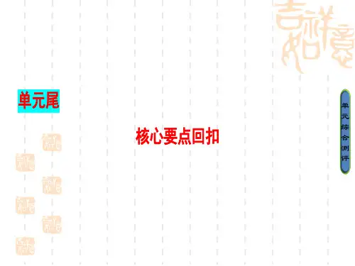 高中英语北师大必修2课件：Unit 4-核心要点回扣
