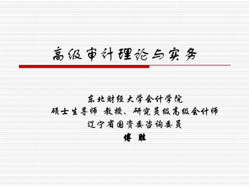 MPAcc审计课程资料汇总-高级审计理论与实务精品文档97页
