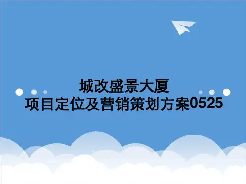 推荐-合肥城改盛景大厦项目定位及营销、策划方案 精品