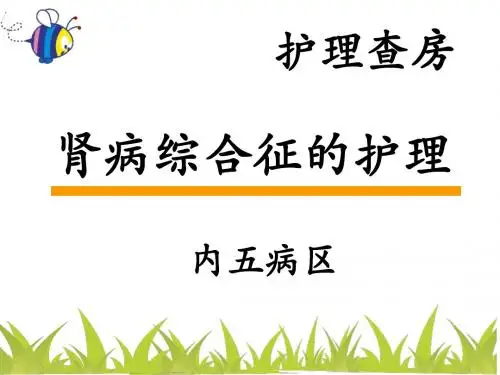 护理查房—肾病综合征ppt课件