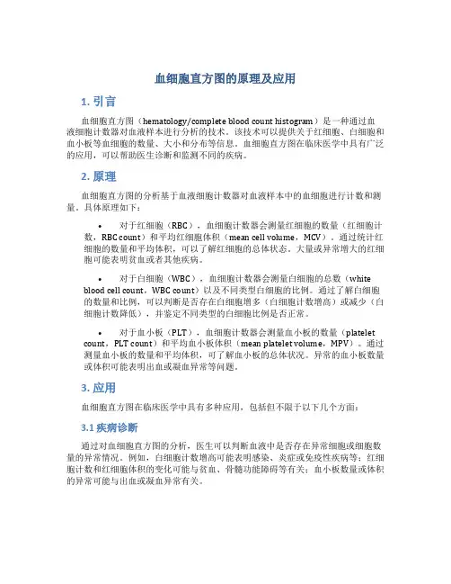 血细胞直方图的原理及应用