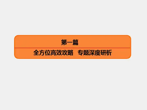 人教版高三地理二轮复习课件：专题七 人口与城市(共100张ppt)