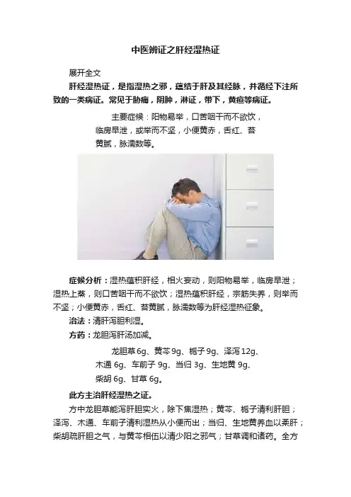 中医辨证之肝经湿热证