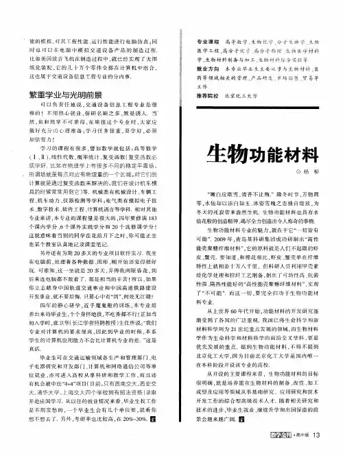 生物功能材料