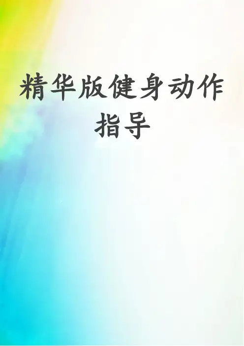 精华版健身动作指导