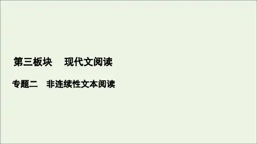 2022届高考语文一轮复习 第3板块 现代文阅读 专题2 考点3 概括内容要点比