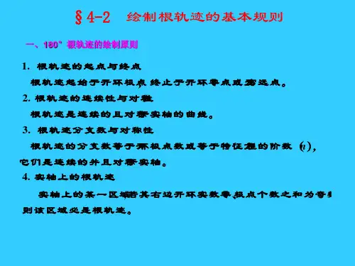 42 绘制根轨迹的基本原则