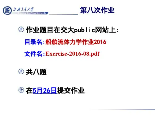 船舶流体力学课件：Lecture2016_Note24