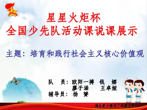 少先队活动课说课ppt课件