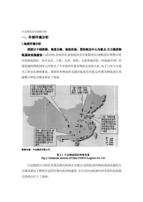 企业战略分析——中远物流【模板范本】
