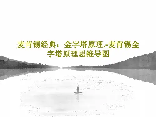 麦肯锡经典：金字塔原理.-麦肯锡金字塔原理思维导图共173页