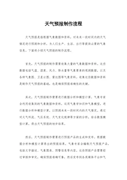 天气预报制作流程