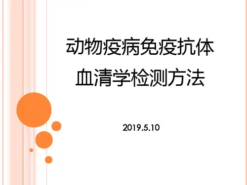 动物免疫抗体血清学检测技术